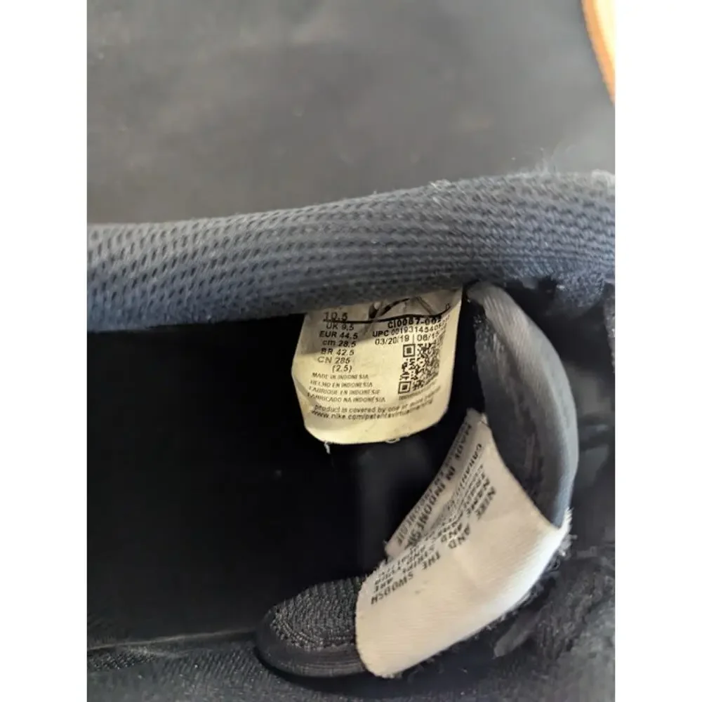 Nike Air Force 1 Low Black White Gum CI0087-002 Men’s Size 10.5 Sneakers Shoes